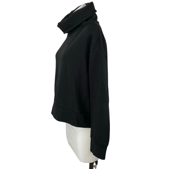 Zara Women's Black Turtleneck Long Sleeve Pullover Sweatshirt Sweater Top Size L - Picture 2 of 4